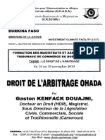 Arbitrationlawformation Magistrats Assesseurs Burkina Faso Droit Arbitrage Ohada Kenfack Gastonarbitration