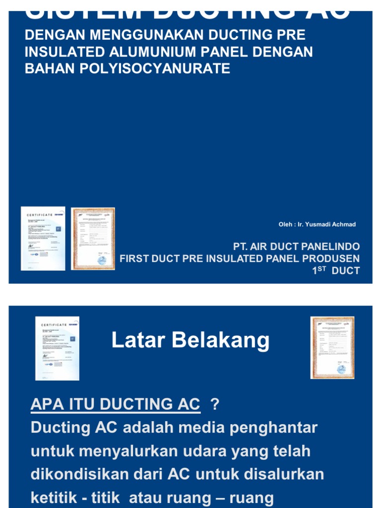 Presentasi First Duct | PDF