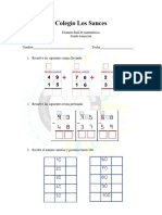 Examen Final Matematicas