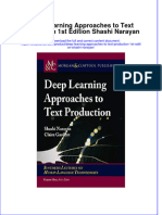 (Download PDF) Deep Learning Approaches To Text Production 1St Edition Shashi Narayan Online Ebook All Chapter PDF