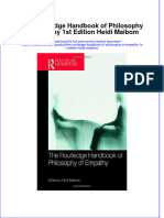 (Download PDF) The Routledge Handbook of Philosophy of Empathy 1St Edition Heidi Maibom Online Ebook All Chapter PDF