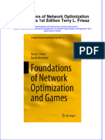 [Download pdf] Foundations Of Network Optimization And Games 1St Edition Terry L Friesz online ebook all chapter pdf 