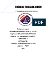 INFORME PROMOCION DE LA SALUD