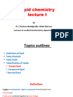 Lipid chemistry