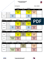 Schedule - B1103: From To