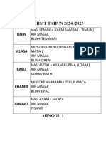 Menu RMT 2022