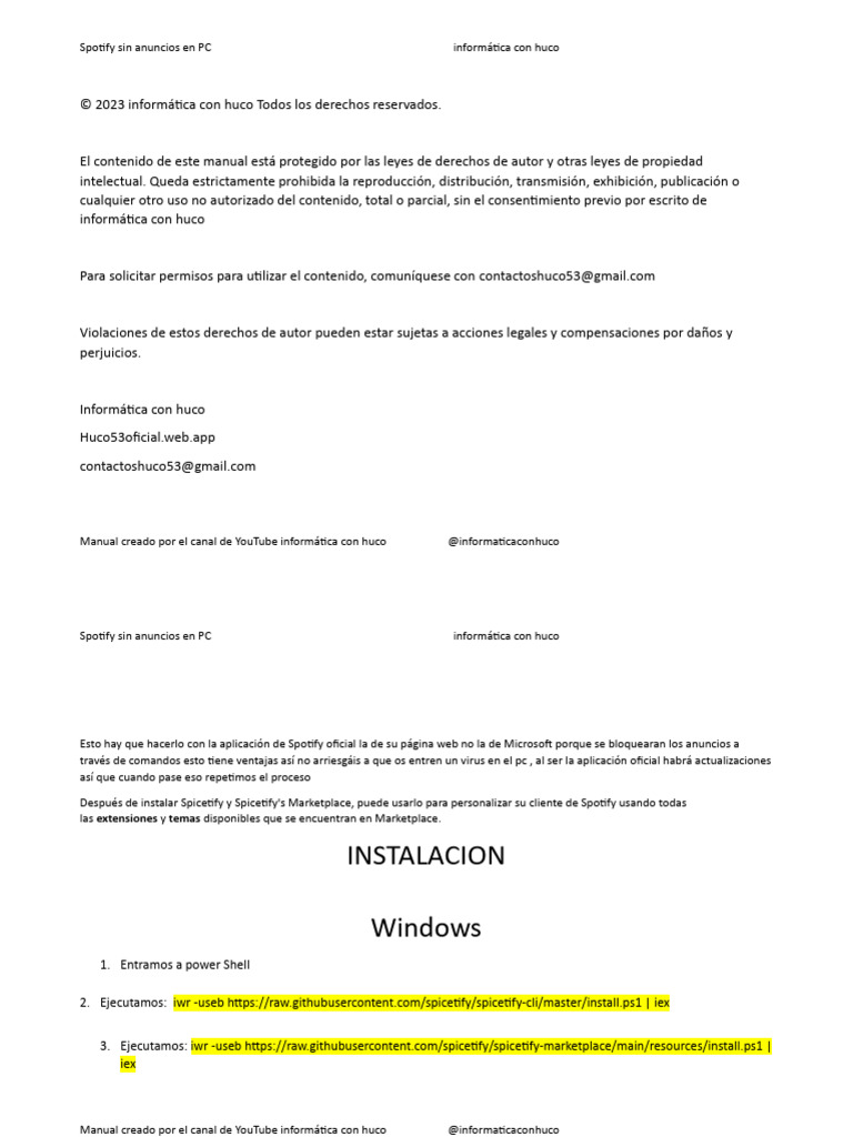 Manual spotify pc sin anuncios descargar gratis pdf spotify youtube