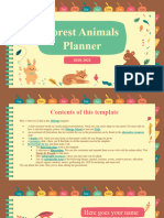 Forest Animals Planner _ by Slidesgo