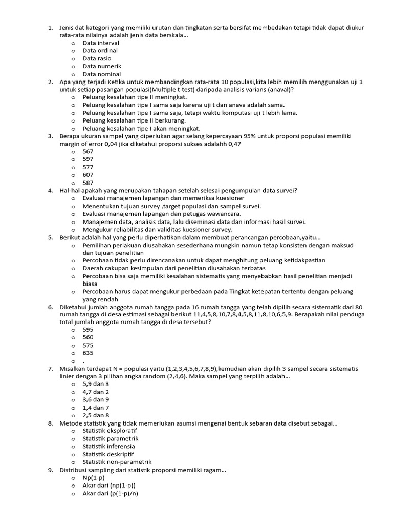 Data Statistik dan Metode Analisis | PDF | Metode & Bahan Ajar | Komputer