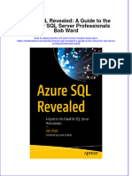 (Download PDF) Azure SQL Revealed A Guide To The Cloud For SQL Server Professionals Bob Ward Online Ebook All Chapter PDF