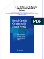 (Download PDF) Dental Care For Children With Special Needs A Clinical Guide Travis M Nelson Online Ebook All Chapter PDF
