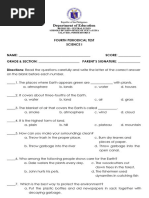 4th Periodical Test - Science L