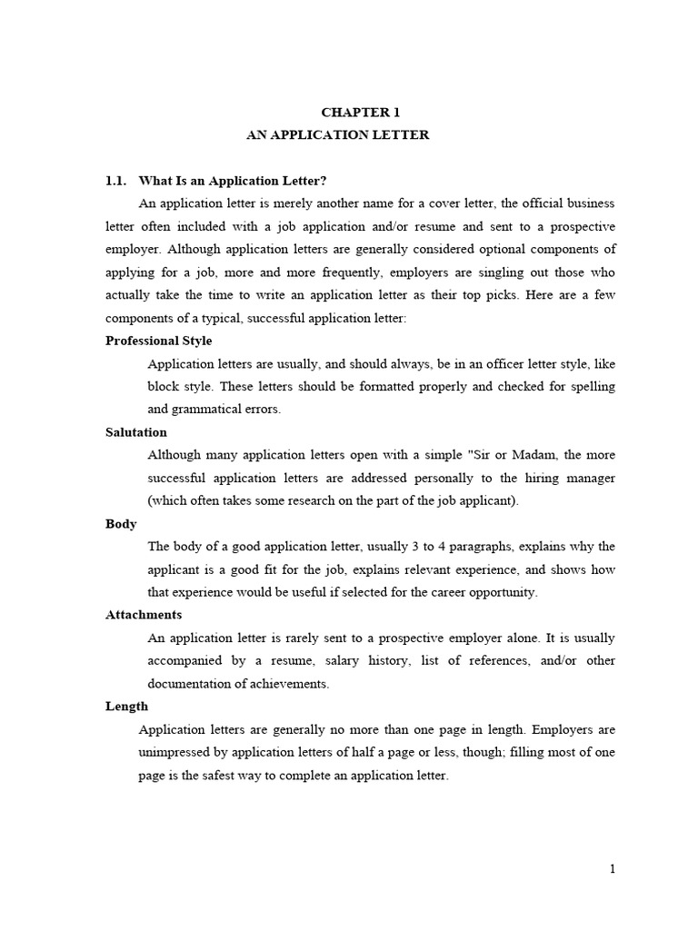 How to Write an Effective Application Letter | PDF | Résumé