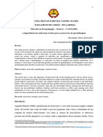 Artigo cientifico - A importância da motivação escolar para o processo de aprendizagem