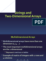 07 - 2D Arrays and Strings