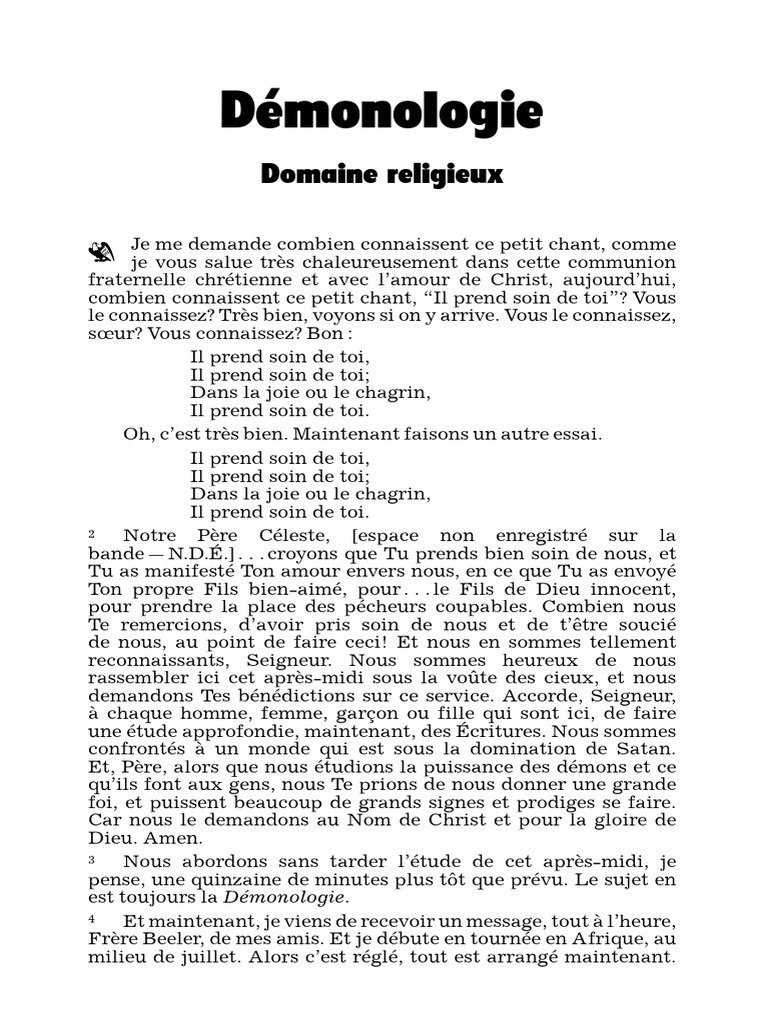 FRN53-0609A Demonology Religious Realm VGR | PDF | Saint-Esprit | Dieu