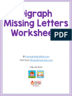 Digraph Missing Sound Worksheets