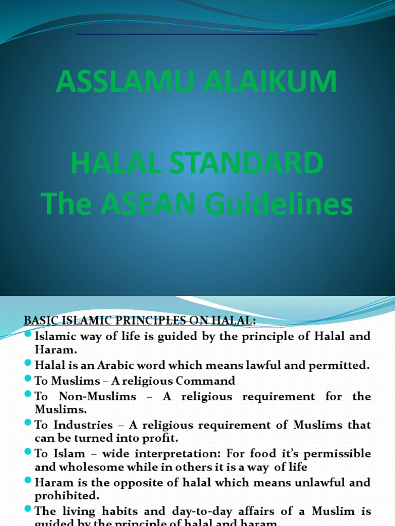 Halal STD Powerpoint | PDF | Claw