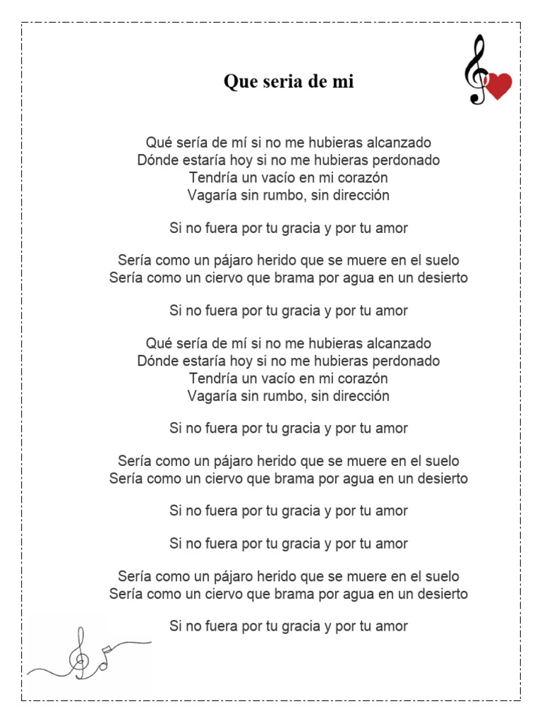 Que seria de mi pdf
