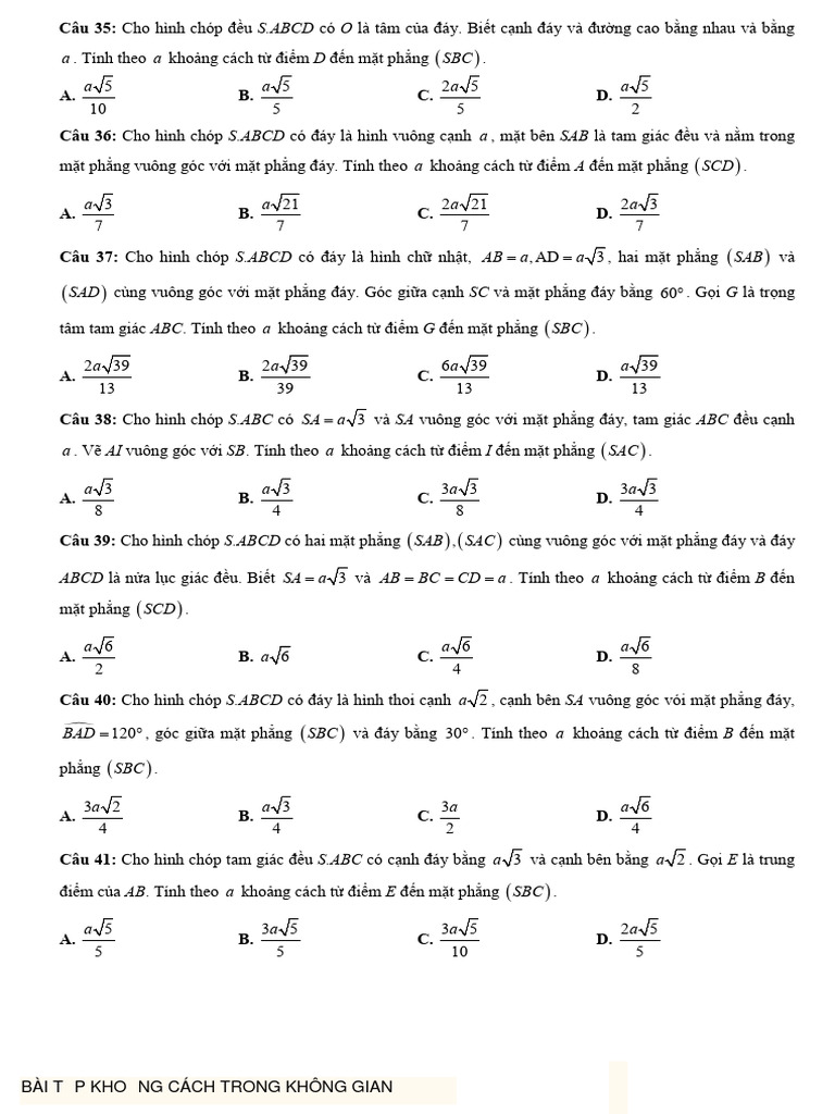 Bai tap khoang cach trong kg t12 pdf