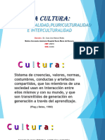 2.-Teoria - Interculturalidad - La Cultura Multiculturalidad, Pluriculturalidad e Interculturalidad