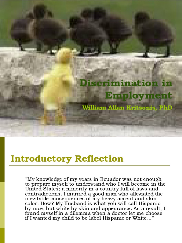 Understanding Employment Discrimination | PDF