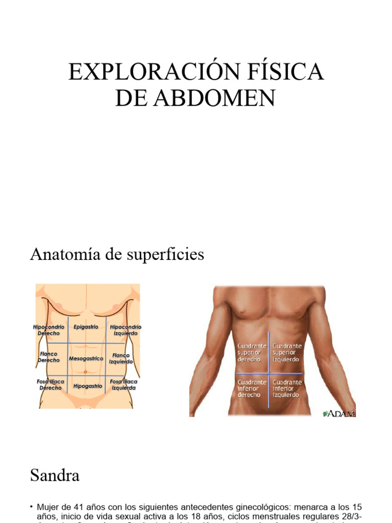 Exploración Física de Abdomen | PDF | Estreñimiento | Abdomen