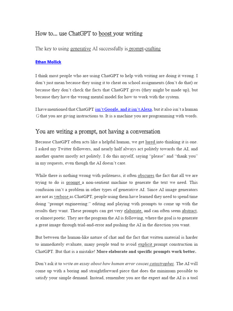 Chatgpt and writing 講義 | PDF | Artificial Intelligence | Intelligence ...
