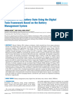 Prediction of The Battery State Using The Digital Twin Framework Based On The Battery Management System