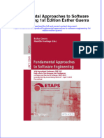 [Download pdf] Fundamental Approaches To Software Engineering 1St Edition Esther Guerra online ebook all chapter pdf 