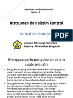 MK - Pengukuran Dan Instrumentasi - Materi 2 Instrumen Dan Sistim Kontrol