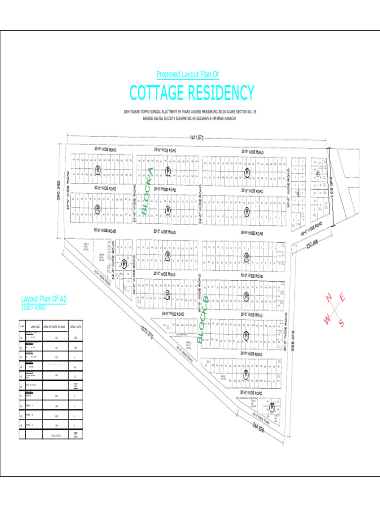 Proposed Layout Plan for Residential Area | PDF
