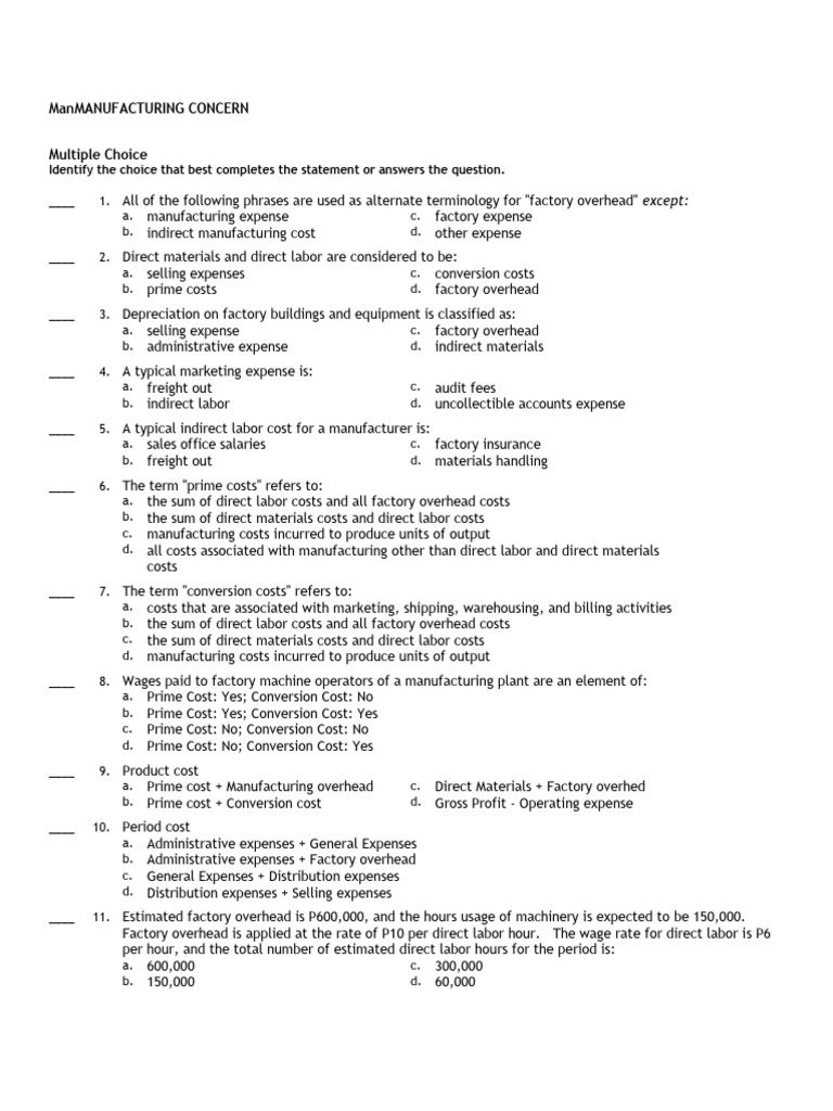 Manufacturing Cost Analysis and Inventory | PDF | Cost Of Goods Sold ...
