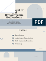 Adjustment of Oral Hypoglycemic Agents