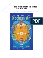 (Download PDF) Fundamentals Biochemistry 4Th Edition Voet and Voet Online Ebook All Chapter PDF