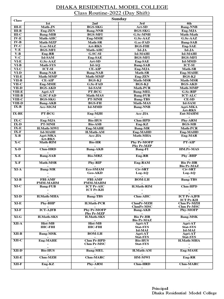 Important schedule 1 pdf