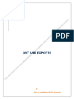 GST and Exports: by Office of The Additional DGFT, Hyderabad