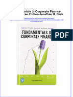 (Download PDF) Fundamentals of Corporate Finance 3Rd Canadian Edition Jonathan B Berk Online Ebook All Chapter PDF