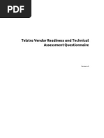 Telstra Vendor Readiness Technical Assesment