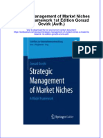 (Download PDF) Strategic Management of Market Niches A Model Framework 1St Edition Gorazd Ocvirk Auth Online Ebook All Chapter PDF