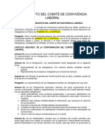 Modelo de Reglamento Del Comité de Convivencia Laboral 2