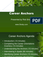 Career Anchors: Presented by Rob Straby