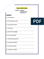 First Conditional Writing Creative Writing Tasks 49198