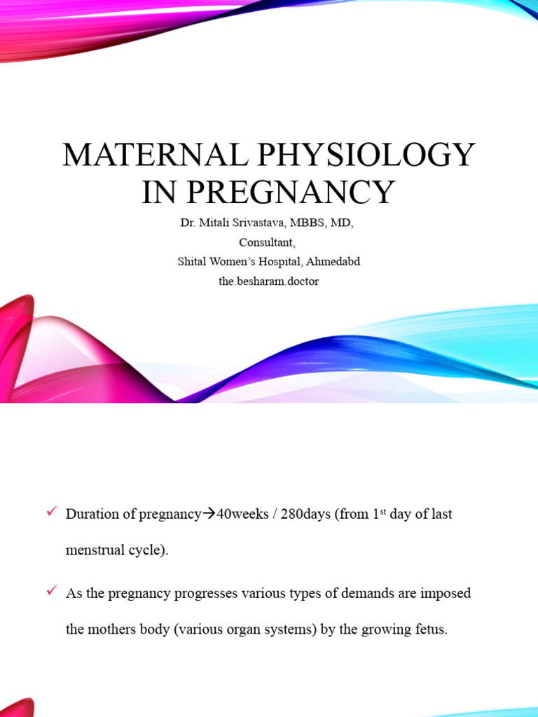 Maternal Physiological Changes in Pregnancy | PDF | Blood Pressure | Vein