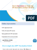 HPV Vaccination Orientation For Service Providers