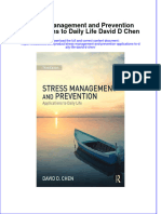 [Download pdf] Stress Management And Prevention Applications To Daily Life David D Chen online ebook all chapter pdf 