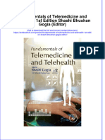 [Download pdf] Fundamentals Of Telemedicine And Telehealth 1St Edition Shashi Bhushan Gogia Editor online ebook all chapter pdf 