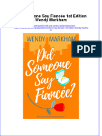 [Download pdf] Did Someone Say Fiancee 1St Edition Wendy Markham online ebook all chapter pdf 