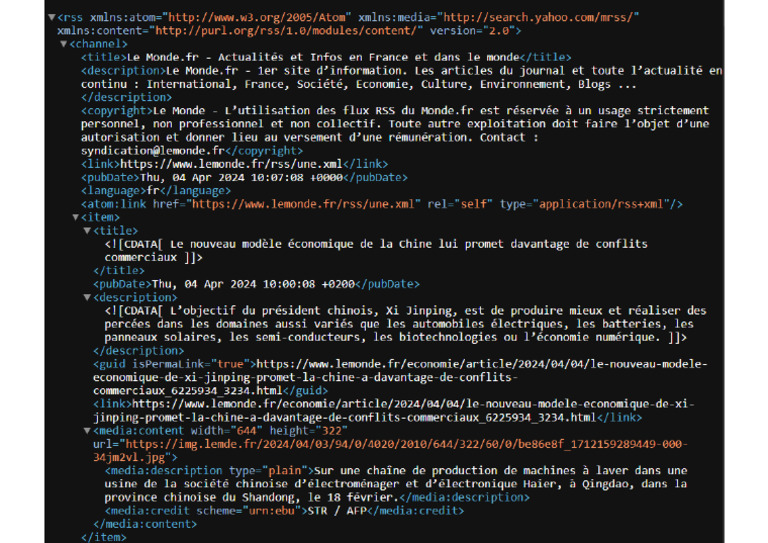 EXO-Structurer Des Informations Avec Le Langage XML - Docx - Picture 1 ...
