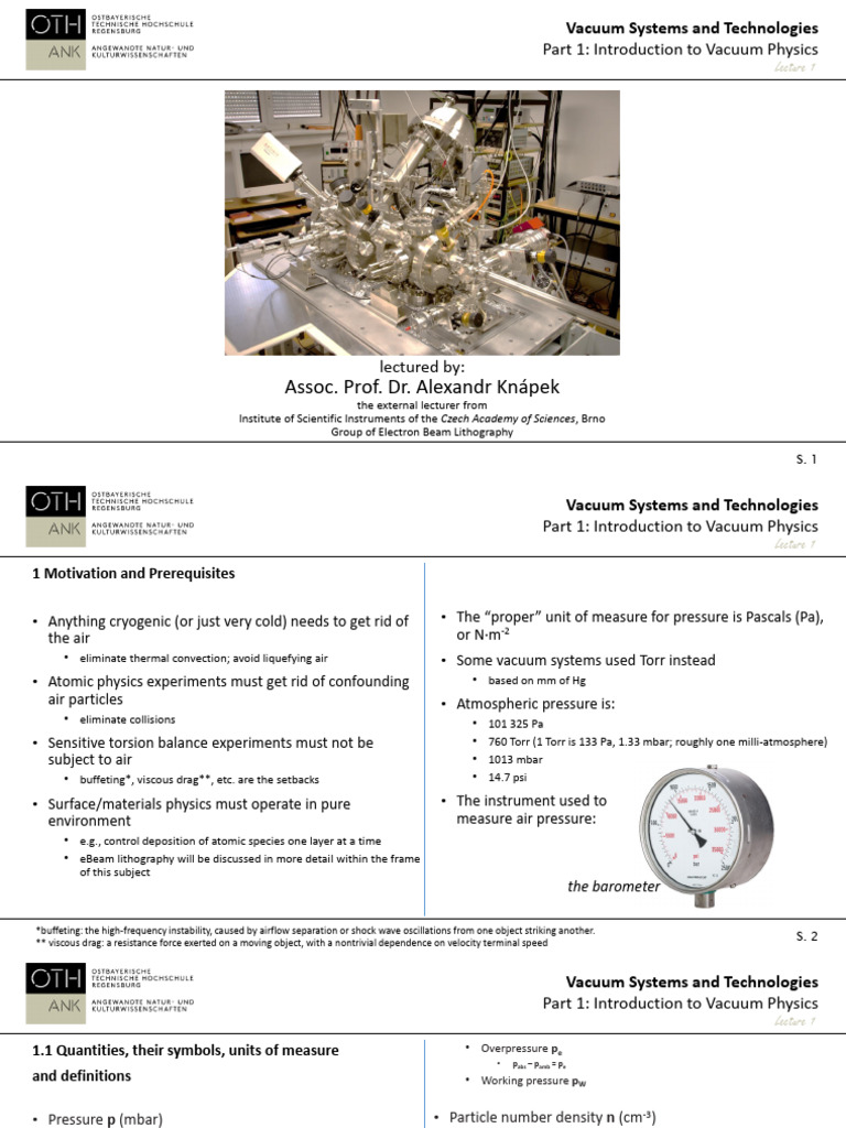 Introduction to Vacuum Physics | PDF | Gases | Fluid Dynamics